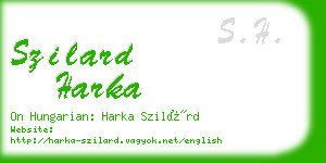 szilard harka business card